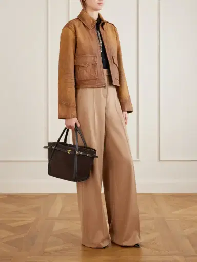Max Mara Camel Wool Wide-leg Pants | Thumbnail 2