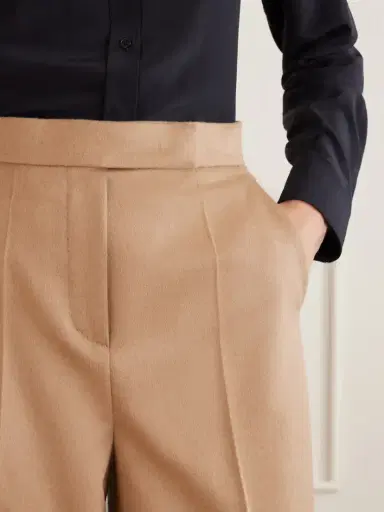 Max Mara Camel Wool Wide-leg Pants | Thumbnail 5