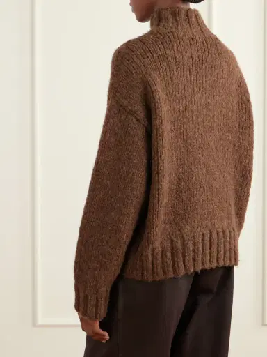 Lauren Manoogian Alpaca, Merino Wool And Cotton-blend Turtleneck Sweater | Thumbnail 4 Lauren Manoogian Alpaca, Merino Wool And Cotton-blend Turtleneck Sweater | Thumbnail 4