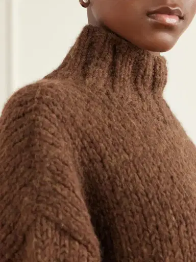 Lauren Manoogian Alpaca, Merino Wool And Cotton-blend Turtleneck Sweater | Thumbnail 5 Lauren Manoogian Alpaca, Merino Wool And Cotton-blend Turtleneck Sweater | Thumbnail 5