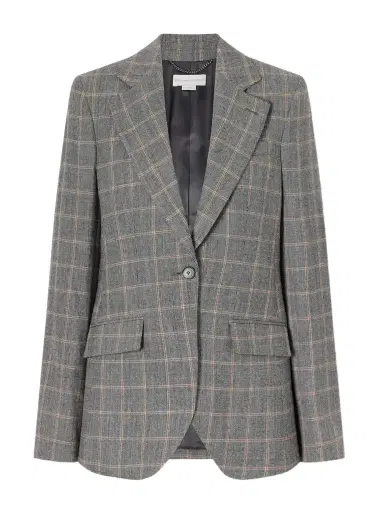 Stella McCartney Prince Of Wales Wool Blazer | Thumbnail 1