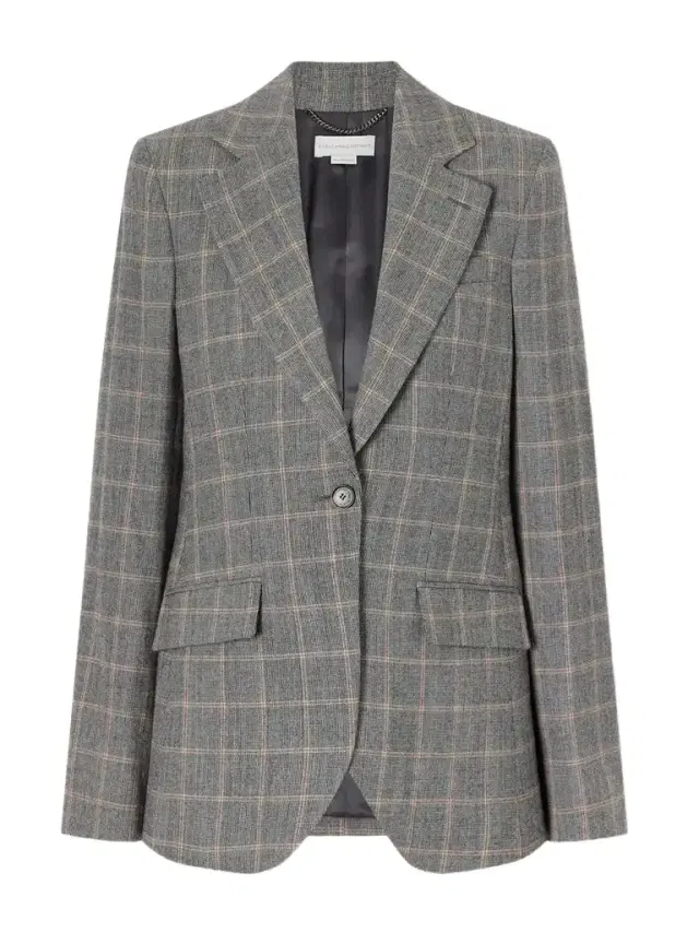Stella McCartney Prince Of Wales Wool Blazer