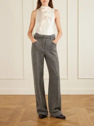 Gabriela Hearst Melina Draped Silk-satin Blouse | Thumbnail 2