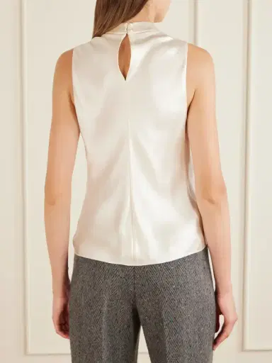 Gabriela Hearst Melina Draped Silk-satin Blouse | Thumbnail 4