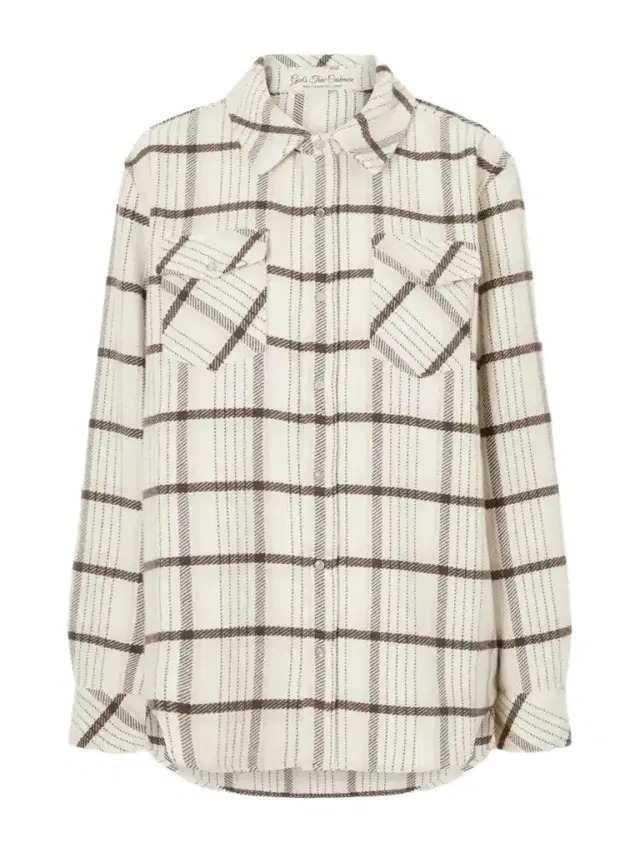 God’s True Cashmere Checked Cashmere Shirt