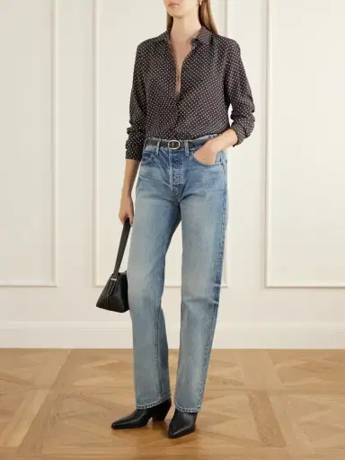 Nili Lotan Gaia Polk-dot Silk-crepe De Chine Shirt | Thumbnail 2