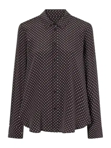 Nili Lotan Gaia Polk-dot Silk-crepe De Chine Shirt | Thumbnail 1