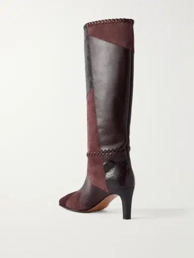 Zimmermann Alchemy 75 Patchwork Leather And Suede Knee Boots | Thumbnail 3