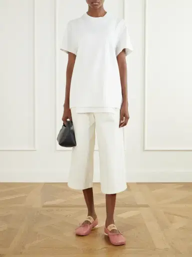 MM6 MAISON MARGIELA Bow-detailed Leather Ballet Flats | Thumbnail 4 MM6 MAISON MARGIELA Bow-detailed Leather Ballet Flats | Thumbnail 4