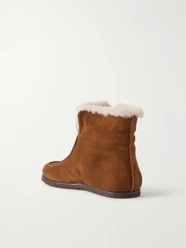 LEGRES 52 Shearling-trimmed Suede Ankle Boots | Thumbnail 3 LEGRES 52 Shearling-trimmed Suede Ankle Boots | Thumbnail 3