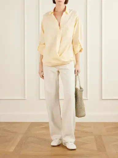 Sanderlak Asymmetric Twisted Cotton-voile Shirt | Thumbnail 2 Sanderlak Asymmetric Twisted Cotton-voile Shirt | Thumbnail 2