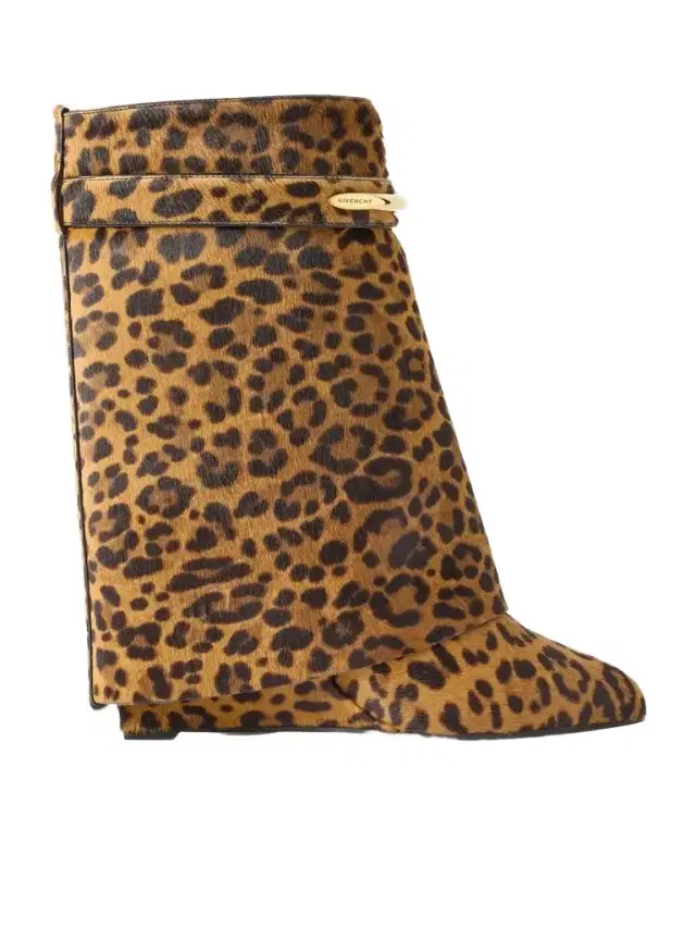 Givenchy Shark Animal-print Calf Hair Ankle Boots