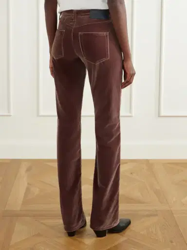 Haikure Carly Cotton-velvet Mid-rise Straight-leg Pants | Thumbnail 4 Haikure Carly Cotton-velvet Mid-rise Straight-leg Pants | Thumbnail 4