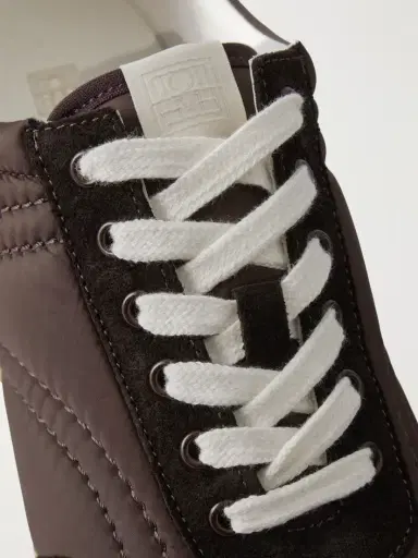 TOTEME Leather-trimmed Shell Sneakers | Thumbnail 5 TOTEME Leather-trimmed Shell Sneakers | Thumbnail 5