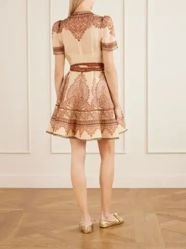 Zimmermann Ascent Picnic Belter Printed Linen And Silk-blend Mini Dress | Thumbnail 3