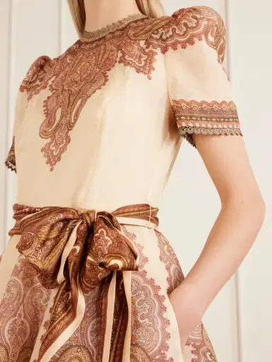 Zimmermann Ascent Picnic Belter Printed Linen And Silk-blend Mini Dress | Thumbnail 4
