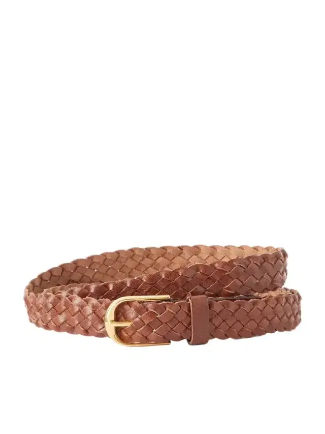 Nili Lotan Braided Jane Leather Belt