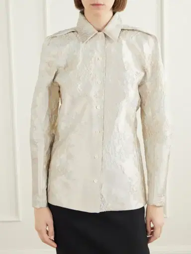 Jil Sander Floral-jacquard Shirt | Thumbnail 3 Jil Sander Floral-jacquard Shirt | Thumbnail 3