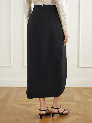 Jil Sander Wool Cut-out Midi Skirt | Thumbnail 3 Jil Sander Wool Cut-out Midi Skirt | Thumbnail 3
