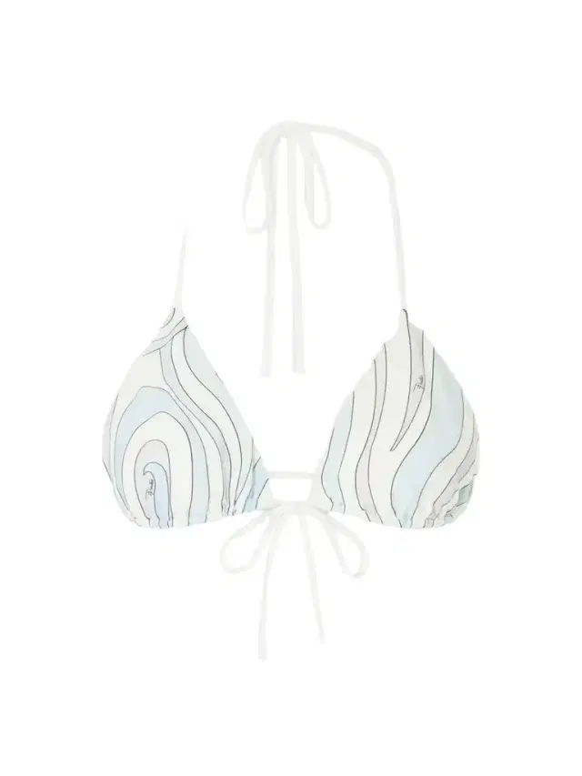 PUCCI Printed Triangle Bikini Top