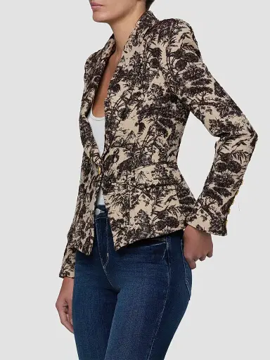 L'Agence Women's Kaisley Toile-Print Blazer | Thumbnail 5 L'Agence Women's Kaisley Toile-Print Blazer | Thumbnail 5