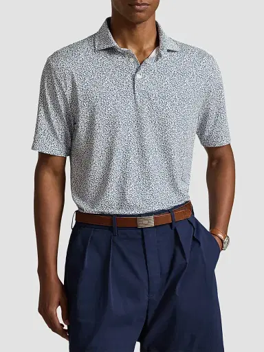 RLX Ralph Lauren Men's Classic-Fit Performance Polo Shirt | Thumbnail 4 RLX Ralph Lauren Men's Classic-Fit Performance Polo Shirt | Thumbnail 4