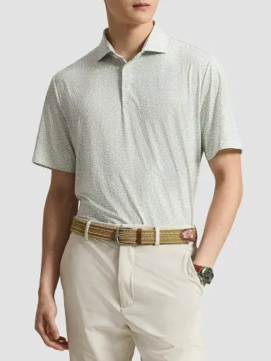 RLX Ralph Lauren Men's Classic-Fit Performance Polo Shirt | Thumbnail 4 RLX Ralph Lauren Men's Classic-Fit Performance Polo Shirt | Thumbnail 4