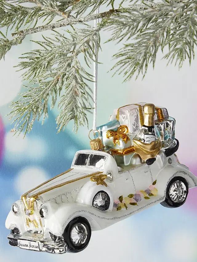 Glassware Art Studio Vintage Wedding Car