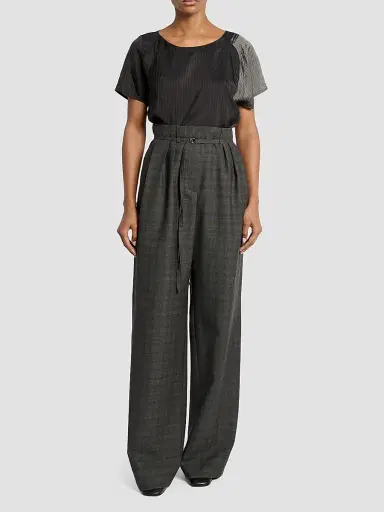 Dries Van Noten Women's Peacha Plaid Wool Pants | Thumbnail 2 Dries Van Noten Women's Peacha Plaid Wool Pants | Thumbnail 2