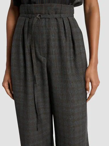 Dries Van Noten Women's Peacha Plaid Wool Pants | Thumbnail 5 Dries Van Noten Women's Peacha Plaid Wool Pants | Thumbnail 5