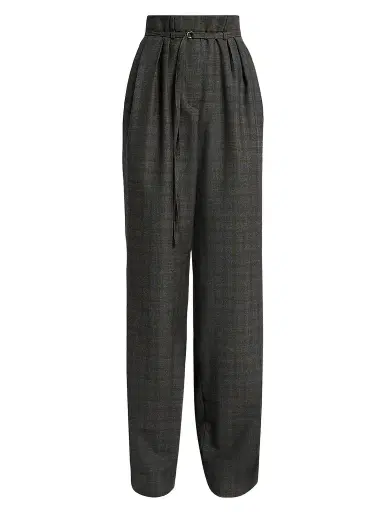 Dries Van Noten Women's Peacha Plaid Wool Pants | Thumbnail 1 Dries Van Noten Women's Peacha Plaid Wool Pants | Thumbnail 1