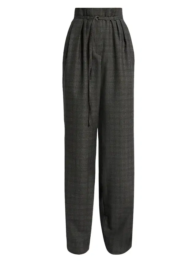Dries Van Noten Women's Peacha Plaid Wool Pants