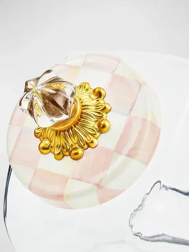 MacKenzie-Childs Rosy Check Sweets Jar | Thumbnail 3
