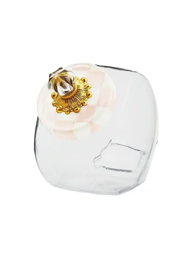 MacKenzie-Childs Rosy Check Sweets Jar
