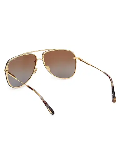 Tom Ford Women's Leon 62MM Aviator Sunglasses | Thumbnail 4