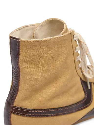 Dries Van Noten Men's Contrast Leather-Striped High-Top Sneakers | Thumbnail 5 Dries Van Noten Men's Contrast Leather-Striped High-Top Sneakers | Thumbnail 5
