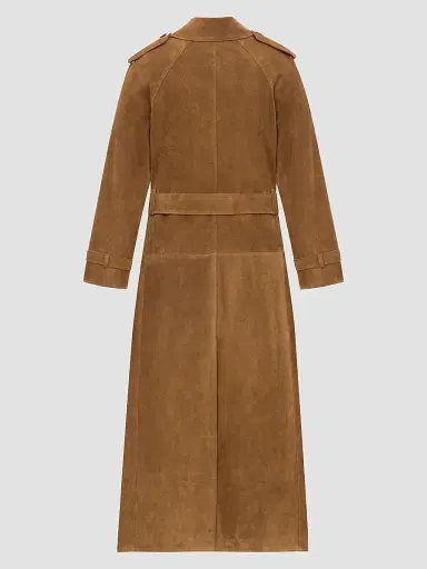 Saint Laurent Women's Trench Coat in Suede | Thumbnail 2 Saint Laurent Women's Trench Coat in Suede | Thumbnail 2