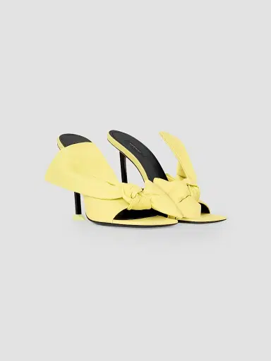 Givenchy Women's Boudoir Heeled Mules in Nappa Leather with Bow | Thumbnail 2 Givenchy Women's Boudoir Heeled Mules in Nappa Leather with Bow | Thumbnail 2