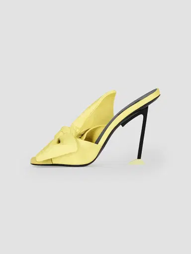 Givenchy Women's Boudoir Heeled Mules in Nappa Leather with Bow | Thumbnail 4 Givenchy Women's Boudoir Heeled Mules in Nappa Leather with Bow | Thumbnail 4