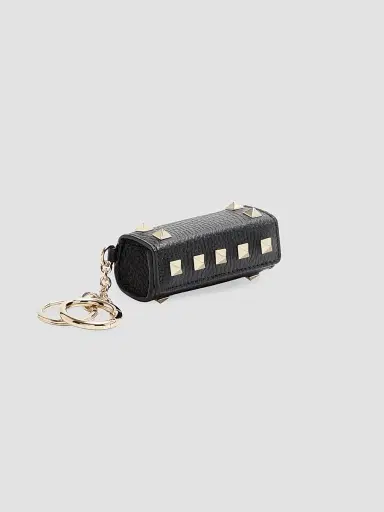 Valentino Garavani Women's Rockstud Lipstick Charm in Grainy Calfskin | Thumbnail 2