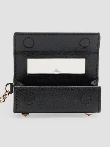 Valentino Garavani Women's Rockstud Lipstick Charm in Grainy Calfskin | Thumbnail 4