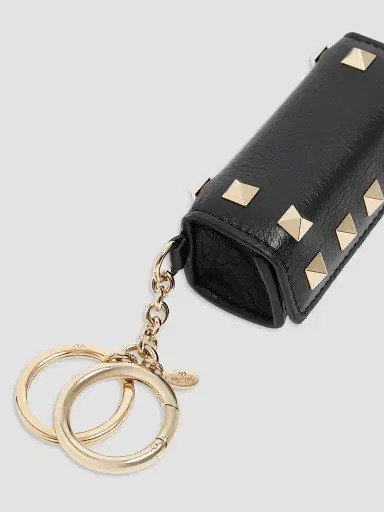 Valentino Garavani Women's Rockstud Lipstick Charm in Grainy Calfskin | Thumbnail 5