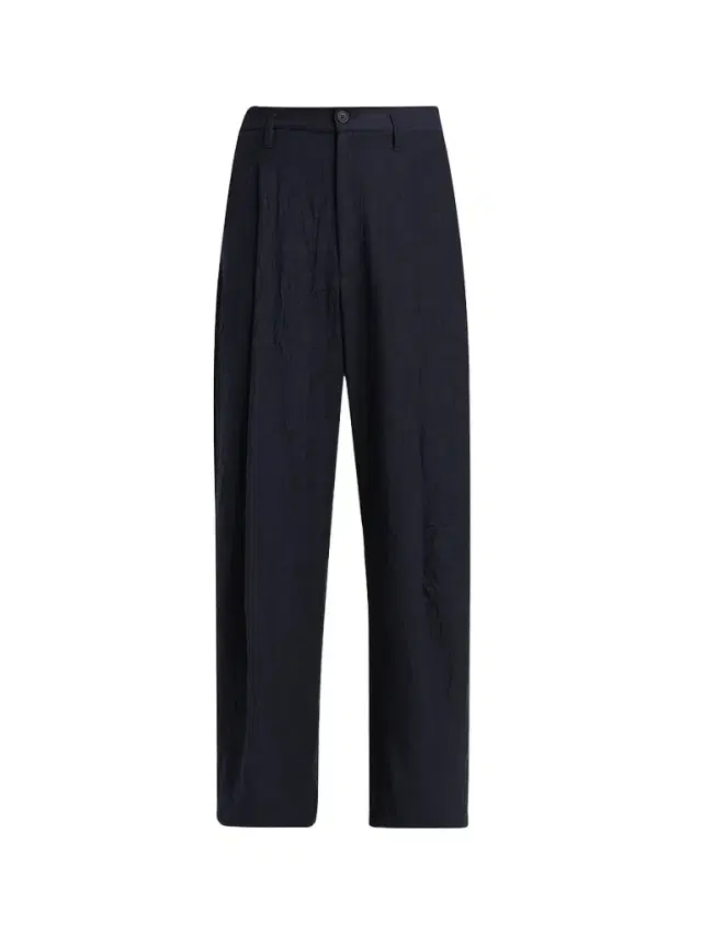 Giorgio Armani Men's Virgin Wool Single Pleat Trousers - Dark Navy - Size 42