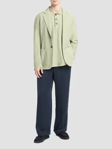 Giorgio Armani Men's Virgin Wool Pleated Trousers | Thumbnail 2 Giorgio Armani Men's Virgin Wool Pleated Trousers | Thumbnail 2