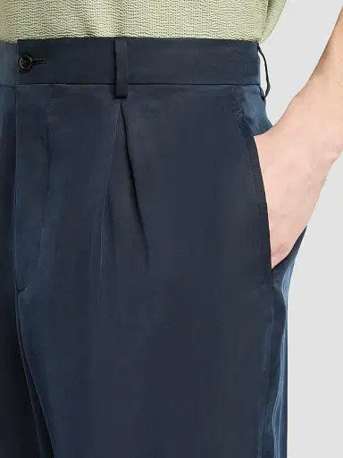 Giorgio Armani Men's Virgin Wool Pleated Trousers | Thumbnail 5 Giorgio Armani Men's Virgin Wool Pleated Trousers | Thumbnail 5