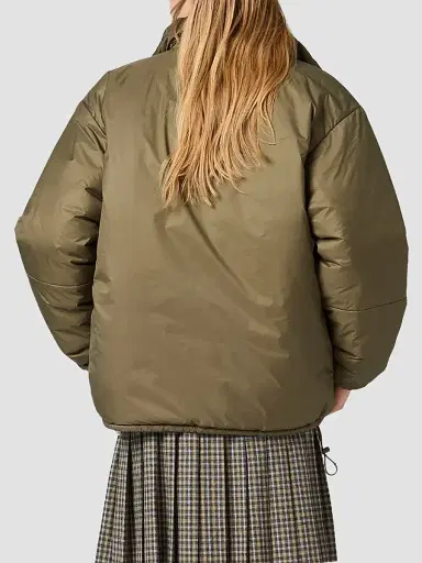 Miu Miu Women's Medium-Weight Ripstop Down Coat | Thumbnail 4 Miu Miu Women's Medium-Weight Ripstop Down Coat | Thumbnail 4