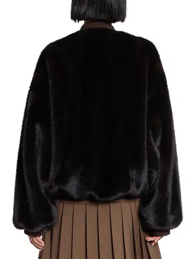 MM6 MAISON MARGIELA Women's Sports Faux Fur Jacket | Thumbnail 5 MM6 MAISON MARGIELA Women's Sports Faux Fur Jacket | Thumbnail 5