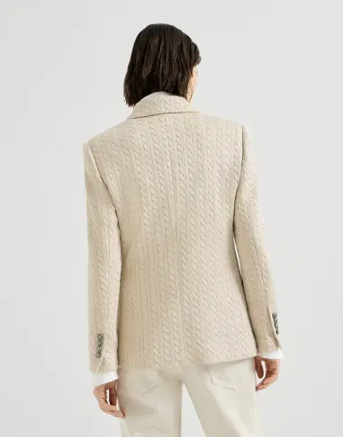 Brunello Cucinelli Sparkling knit blazer with monili | Thumbnail 3 Brunello Cucinelli Sparkling knit blazer with monili | Thumbnail 3