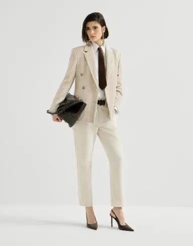 Brunello Cucinelli Sparkling knit blazer with monili | Thumbnail 6 Brunello Cucinelli Sparkling knit blazer with monili | Thumbnail 6
