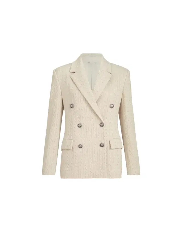 Sparkling knit blazer with monili